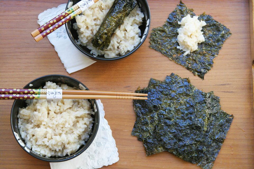 brown rice and nori
