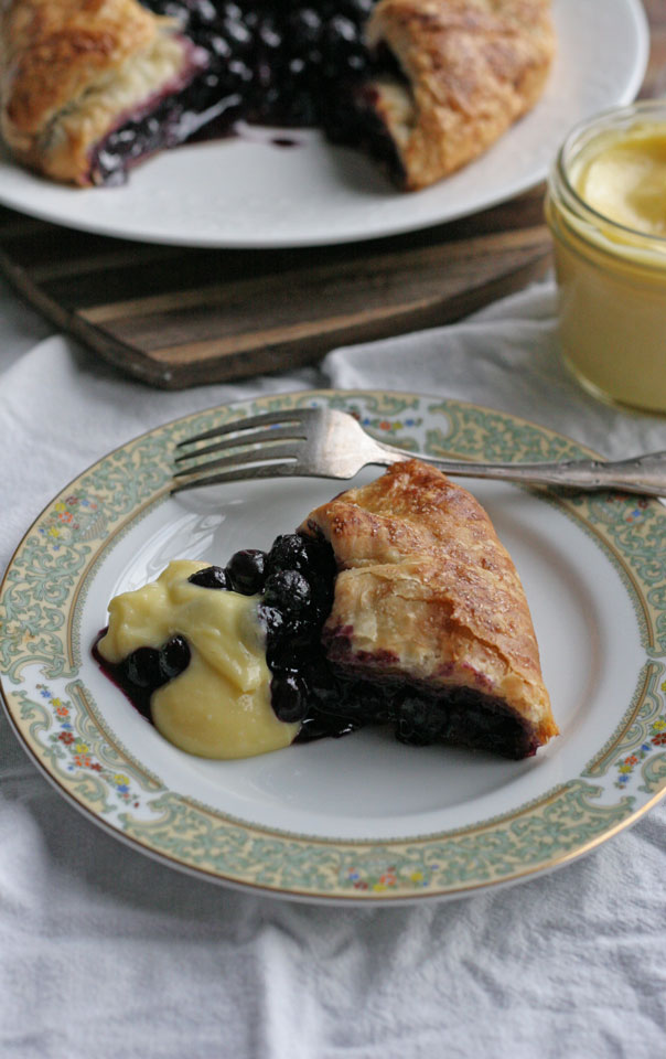 Blueberry Galette with Meyer Lemon Curd