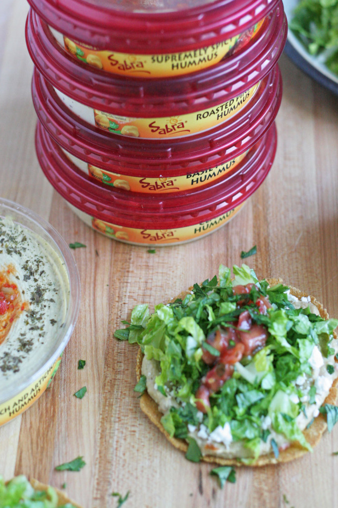 Baked Tostada with Sabra Hummus