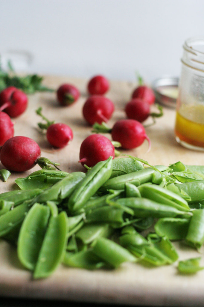 Pea and Radish Salad with Goat Cheese