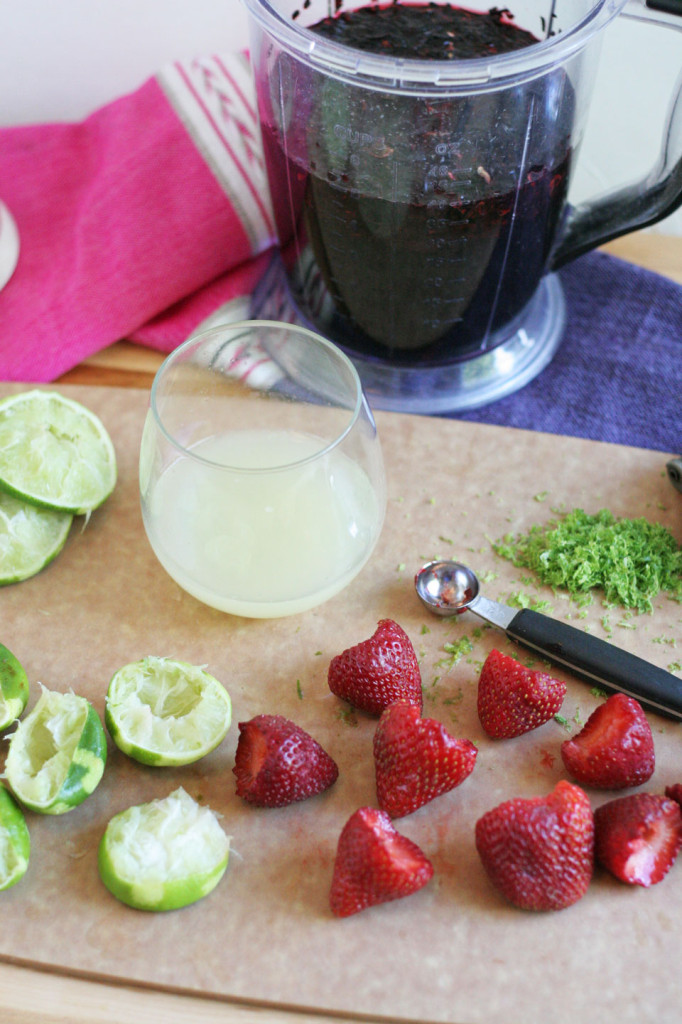 Strawberry, Hibiscus, Lime Cooler