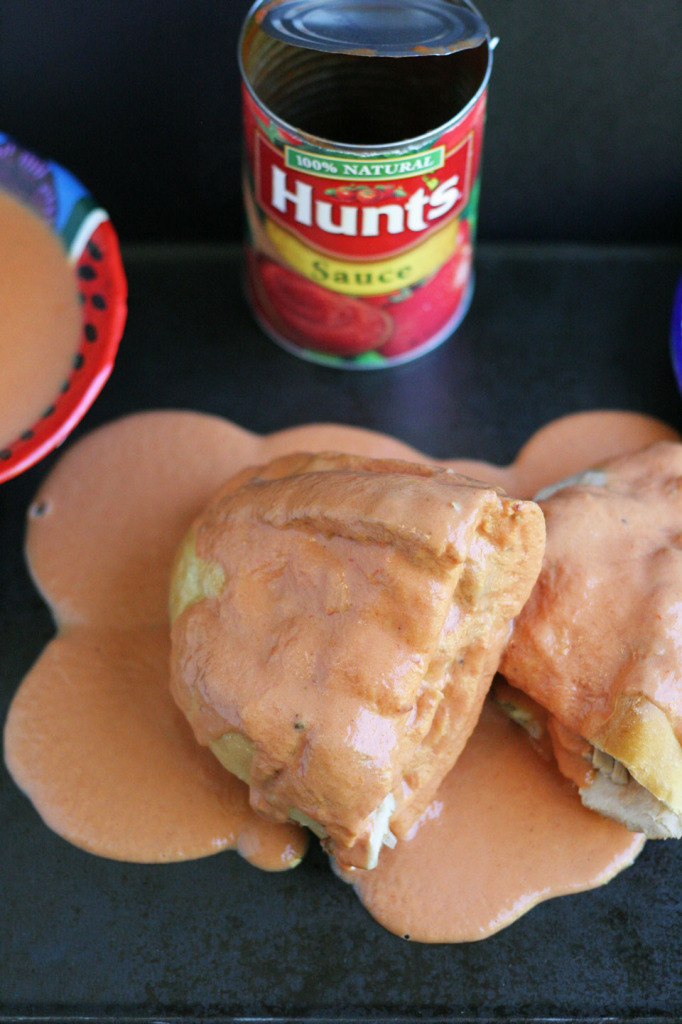 Torta Ahogada-Tomato and Chipotle Sauce Dunked Chicken Sandwich