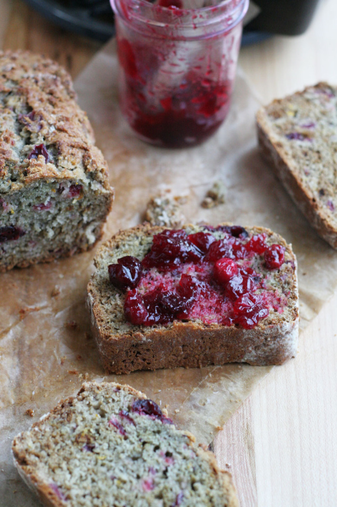 Ginger Cranberry Sauce Bread - not just baked