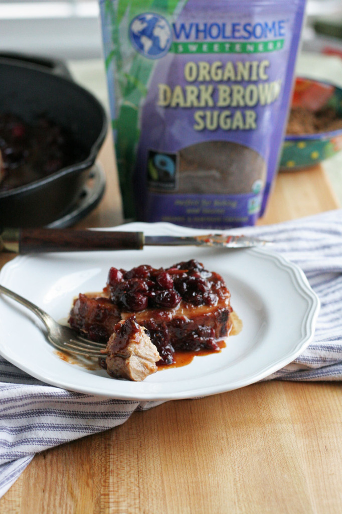 Brown Sugar Cranberry Glazed Pork Loin