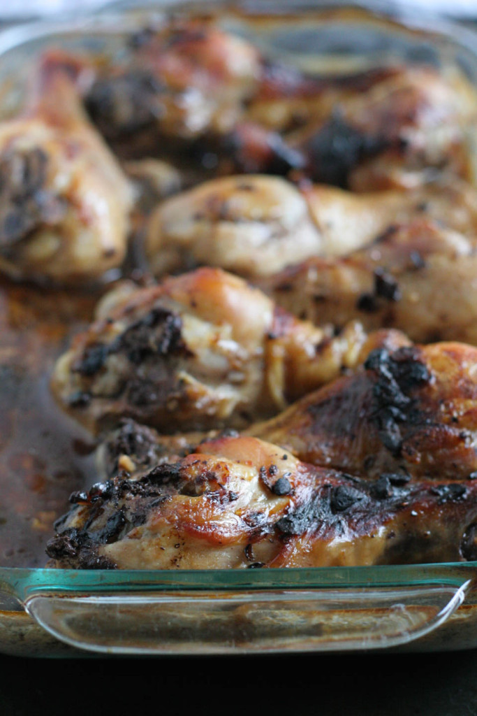 Black Bean Garlic Marinated Drumsticks- Easy three ingredient recipe