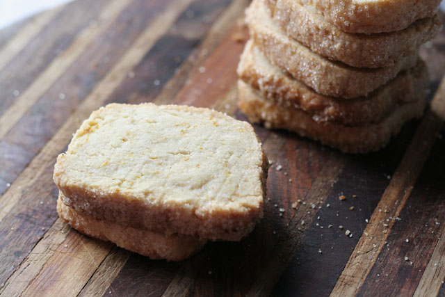 Holiday Orange Cardamon Shortbread Cookies Recipe