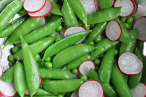 Pea and Radish Salad with Goat Cheese