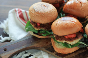 Chicken Hummus Sliders