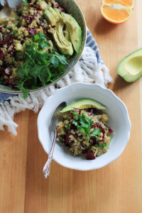 Warm Freekeh Salad with Citrus Dressing